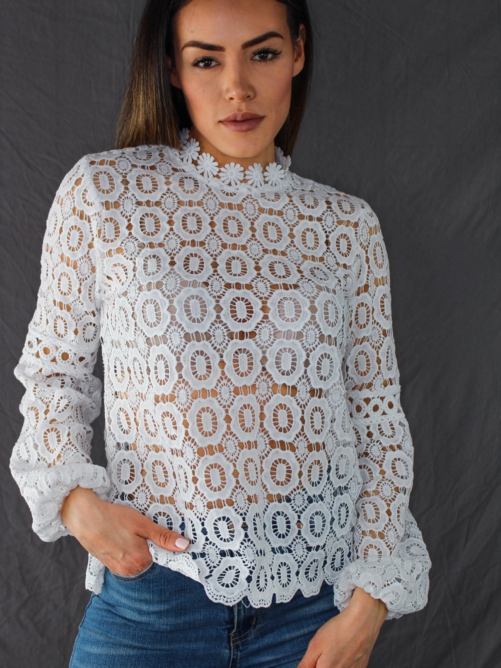 Chosen White Lace Top